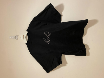 Pre-owned Balenciaga Bebe T-shirt In Black