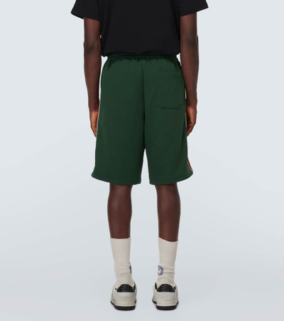 Shop Gucci Gg Jacquard Jersey Shorts In Bottle/mix