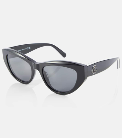 Shop Moncler Modd Cat-eye Sunglasses In Black