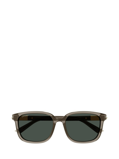 Shop Gucci Eyewear Square In Brown