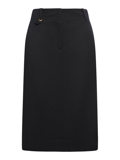 Shop Jacquemus Pencil Skirt In Black