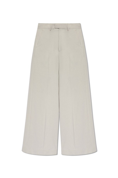 Shop Vetements Oversize Pleat Front Trousers In Grey