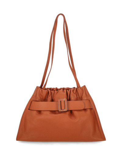 Shop Boyy Scrunchy Buckle Soft Shoulder Bag In Brown