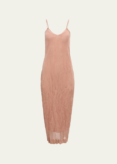 Shop Altuzarra Peggy Knit Buttoned Dress In Apple Blossom
