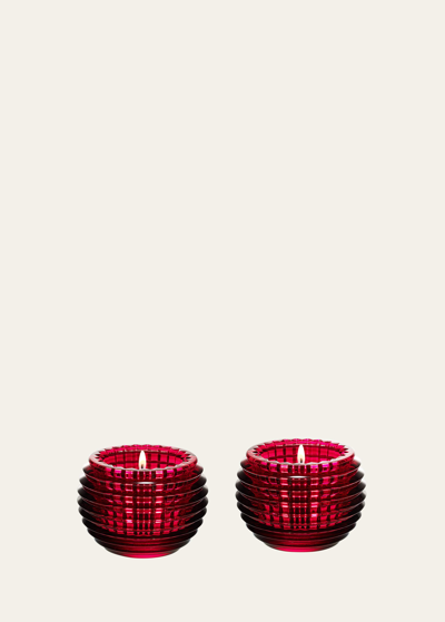 Baccarat Eye 2-piece Votive Set In Red