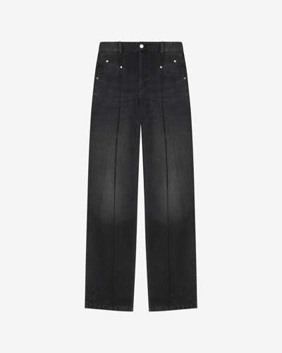 Shop Isabel Marant Nadege Trousers In Black