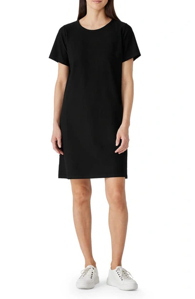 Shop Eileen Fisher T-shirt Dress In Black