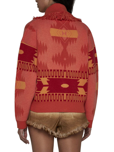 Shop Alanui Sweaters In Orange Cor