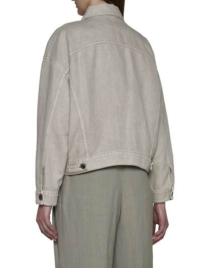 Shop Brunello Cucinelli Coats In Ivory