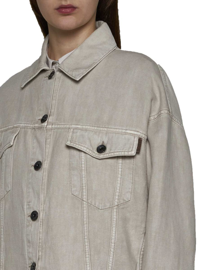 Shop Brunello Cucinelli Coats In Ivory
