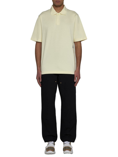 Shop Burberry T-shirts And Polos In Sherbet
