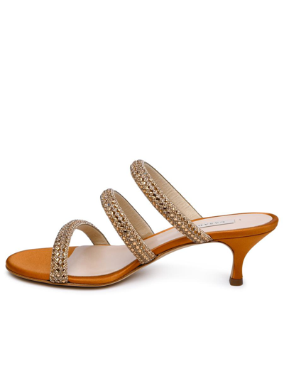 Shop Casadei Stratosphere Sandal In Gold