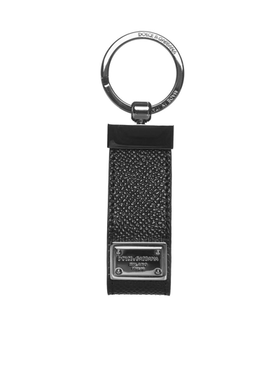 Shop Dolce & Gabbana Keychains In Black