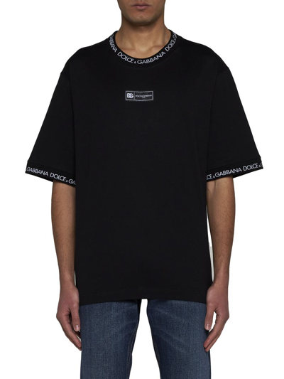 Shop Dolce & Gabbana T-shirts And Polos In Black