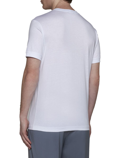 Shop Giorgio Armani T-shirts And Polos In White