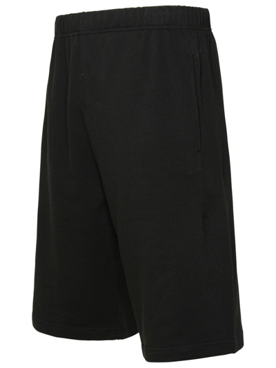 Shop Kenzo Black Cotton Bermuda Shorts