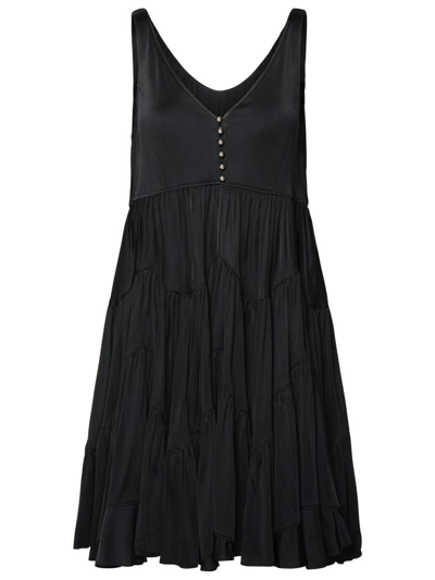 Shop Lanvin Black Viscose Dress