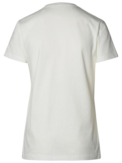 Shop Moncler Sleeve Logo T-shirt In White