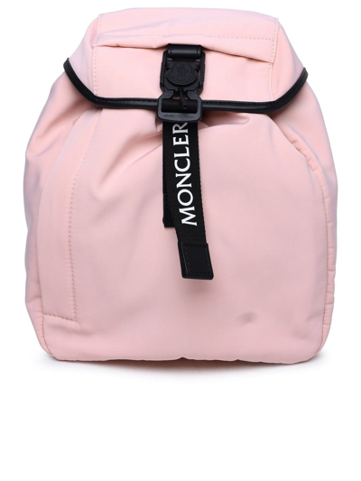 Shop Moncler 'trick' Pink Nylon Backpack