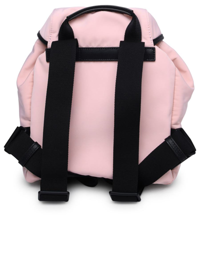 Shop Moncler 'trick' Pink Nylon Backpack