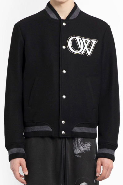 Shop Off-white Jackets In Black&white