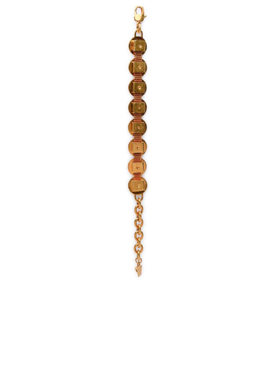 Shop Versace 'tribute Jellyfish' Gold Metal Bracelet