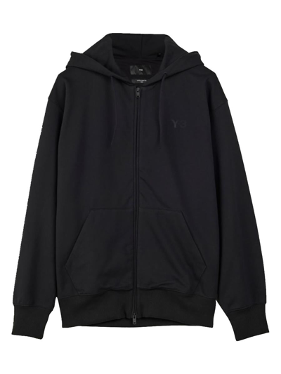Shop Y-3 French Terry Hoodie Clothing In Black