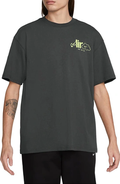 Shop Nike Air Max90 Graphic T-shirt In Anthracite