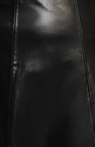 Shop Estelle Ashdown Faux Leather A-line Skirt In Black