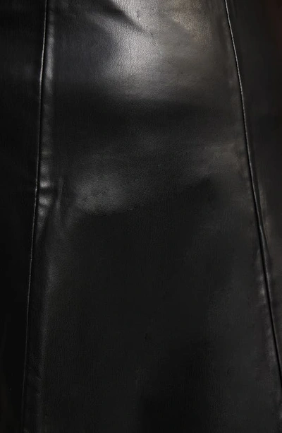 Estelle Ashdown Faux Leather A-line Skirt In Black