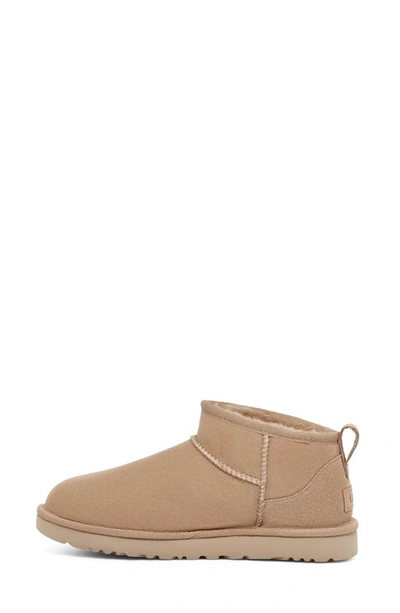 Ugg 10mm Classic Ultra Mini Shearling Boots In Sand