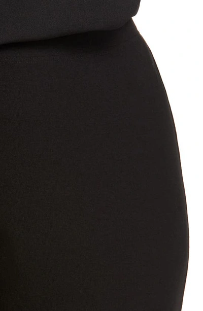 Shop Eileen Fisher Knit Ankle Straight Leg Pants In Black
