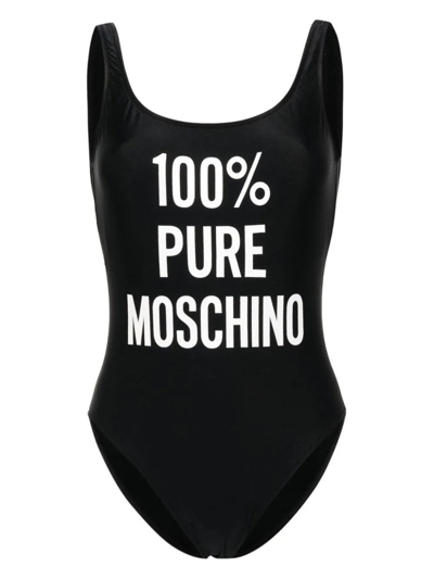 Shop Moschino Logo Printed One In Black