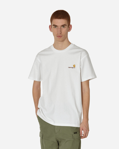 Shop Carhartt American Script T-shirt In White