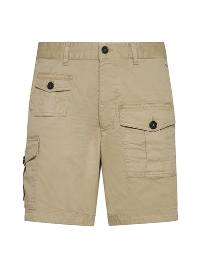 Shop Dsquared2 Shorts In Stone