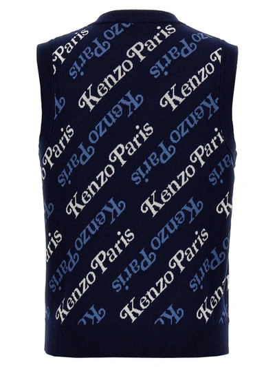 Shop Kenzo ' By Vest' Vest In Blue