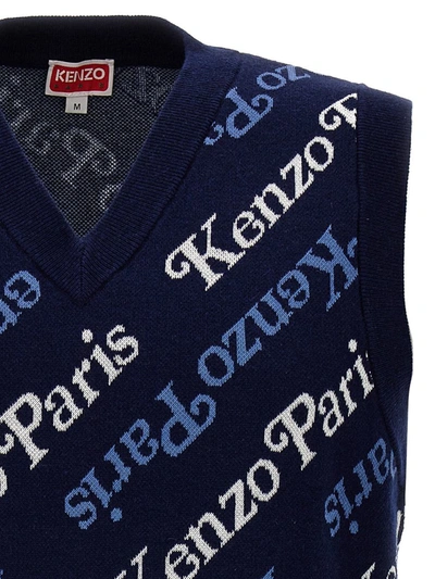 Shop Kenzo ' By Vest' Vest In Blue