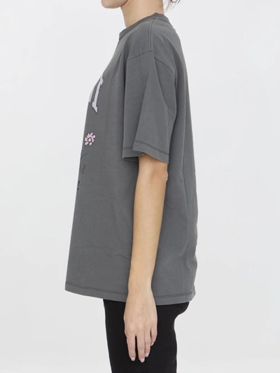 Shop Ganni Future Lamb T-shirt In Grey