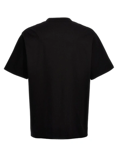 Shop Lanvin Logo Embroidery T-shirt In Black