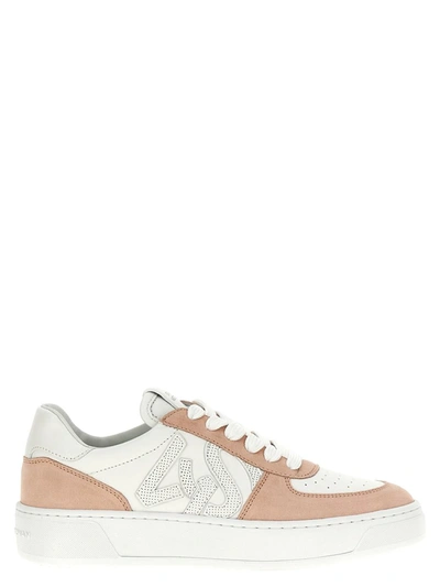 Shop Stuart Weitzman 'courtside Monogram' Sneakers In Pink