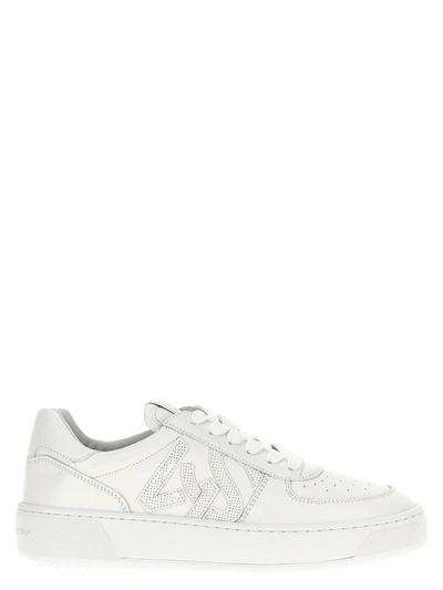 Shop Stuart Weitzman 'courtside Monogram' Sneakers In White