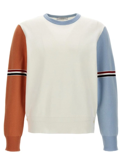 Shop Thom Browne 'rwb' Sweater In Multicolor