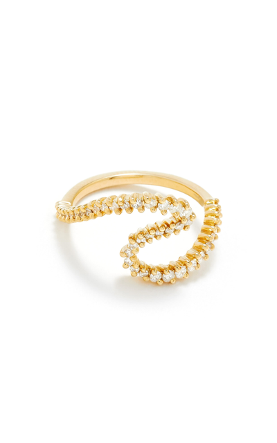Shop Yvonne Léon 18k Yellow Gold Diamond Ring