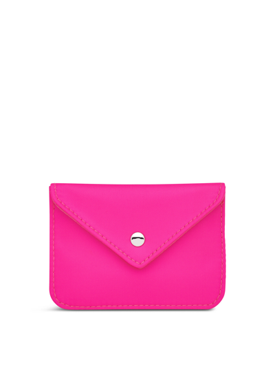 Shop Whistles Women's Nylon Card Holder In Pink