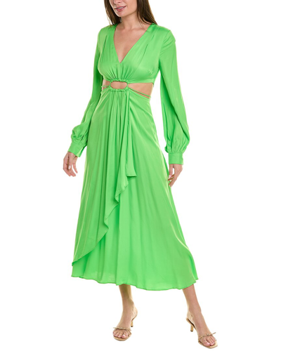 Shop Farm Rio Cutout Maxi Dress In Green