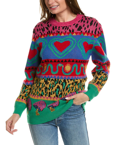 Shop Farm Rio Wool-blend Sweater In Multicolor