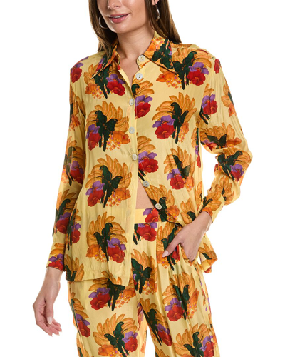 Shop Farm Rio Banana Nest Blouse In Yellow