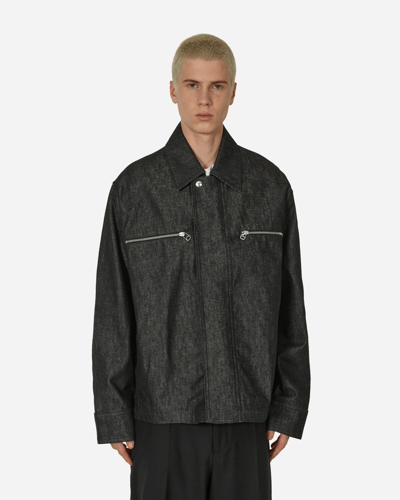 Shop Oamc Titan Jacket Natural In Black