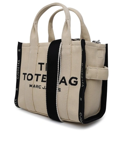Marc Jacobs (the) Small Traveler Tote Aus Sandfarbener Baumwolle In Neutrals