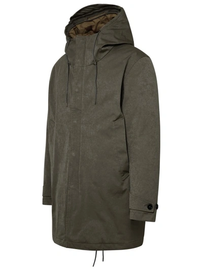 Shop Ten C Core' Parka In Green Nylon Blend